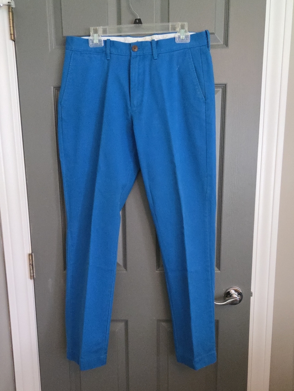 J. Crew Slim Chinos in Bright Blue